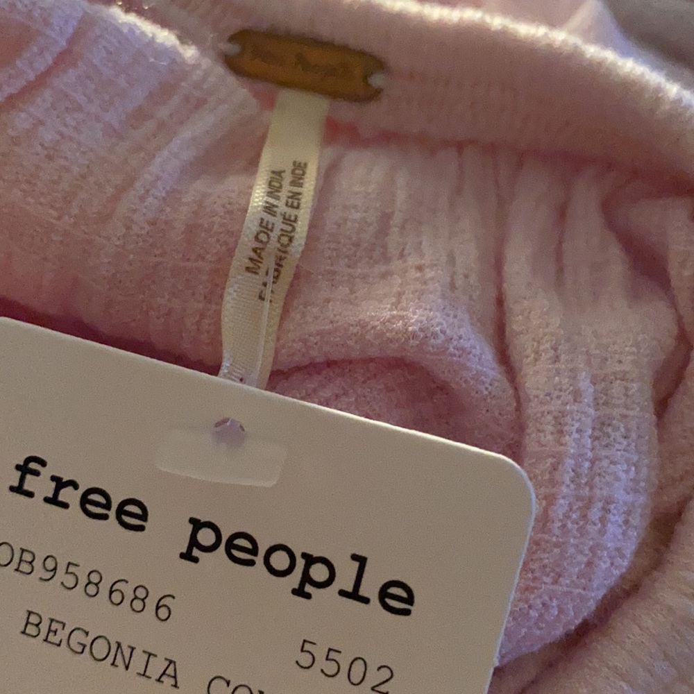 Free People Begonia Combo Ombre Pink Off-the-Shoulder Top XS - Picture 6 of 6